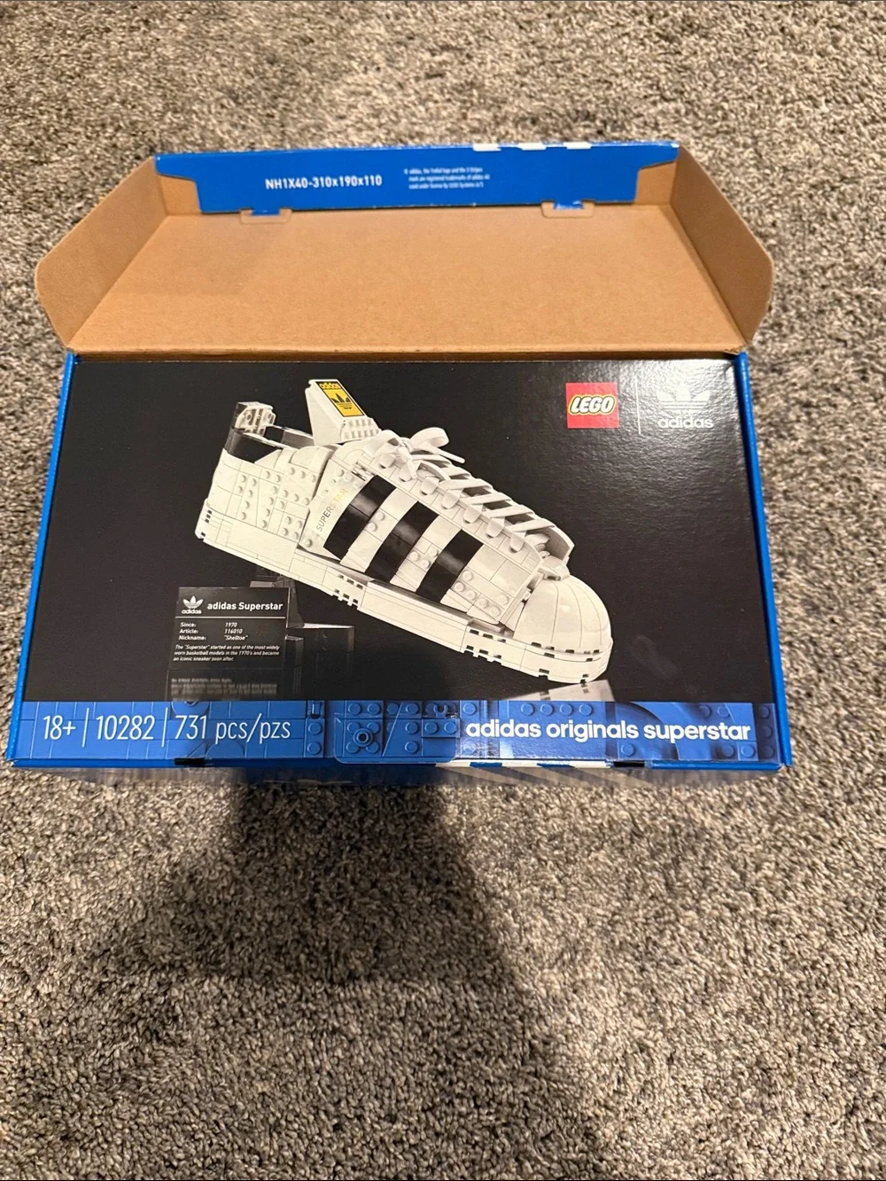 Lego White and Black adidas Originals Superstar Model